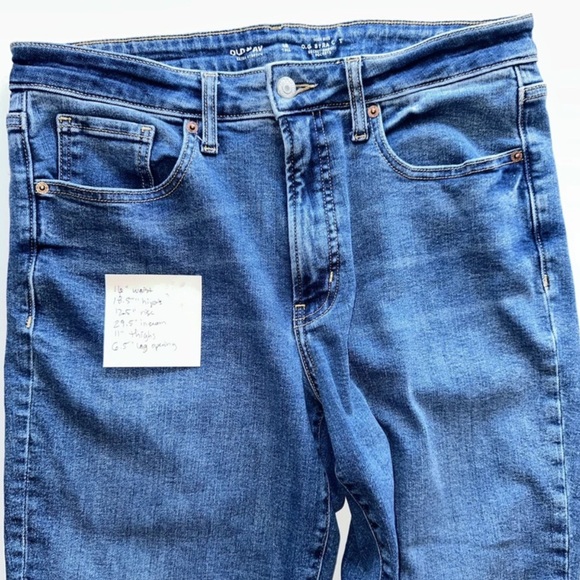 Old Navy Jeans Women’s OG Straight High Rise  Size 12 Tall Classic 90s style - Picture 7 of 8